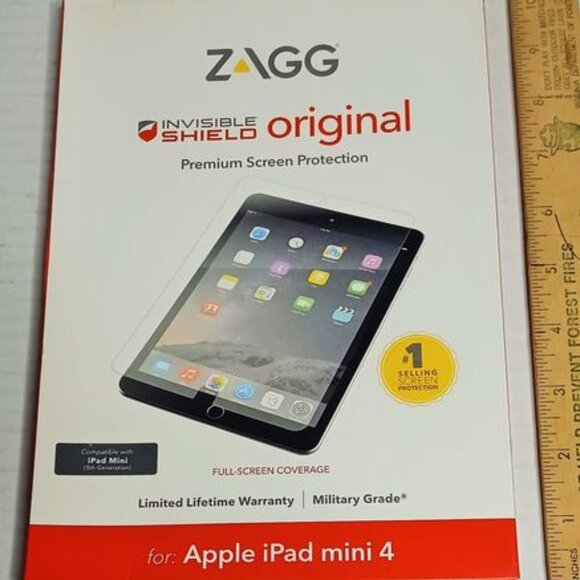 NEW Zagg Invisible Shield Original Premium Screen Protection for Apple iPad Mini - Picture 1 of 3